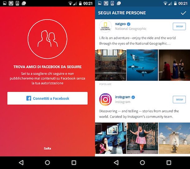 Come registrarsi su Instagram